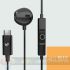 Energy Sistem Auriculares de Botón - Micrófono - Control de Reproducción - USB c - Cable 120cm - Color Negro-4