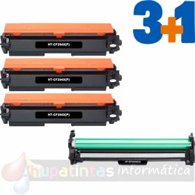 HP CF294X Tóner + HP CF232A Tambor de Imagen Pack de 4 Cartuchos Genéricos