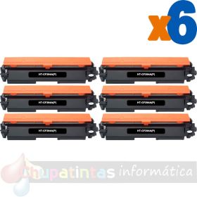HP CF294A Negro Pack de 6 Cartuchos de Tóner Genéricos - Reemplaza 94A