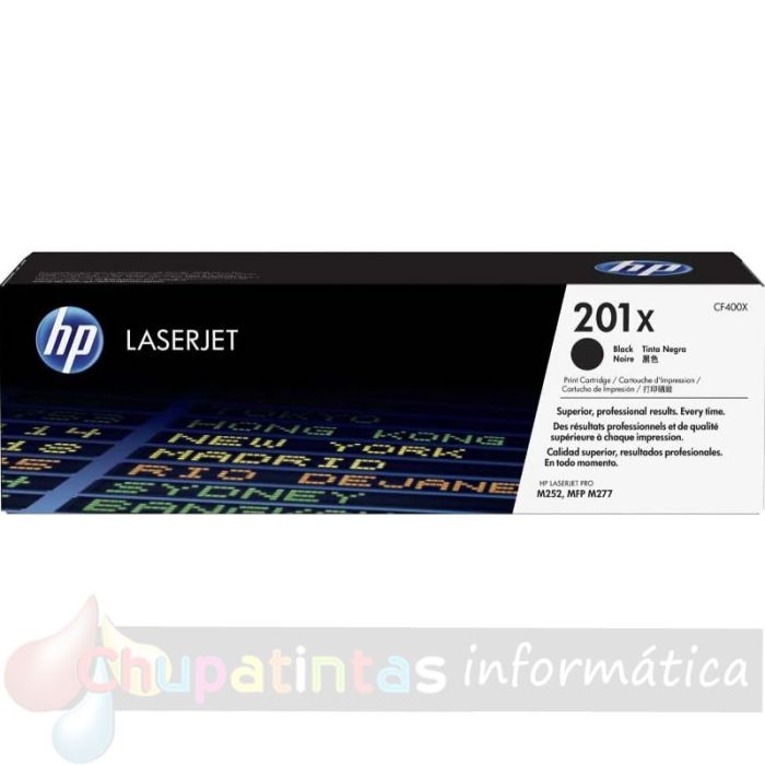 HP CF400X Negro Cartucho de Tóner Original - 201X