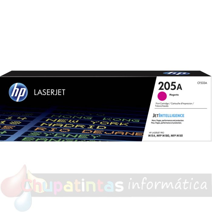 HP CF533A Magenta Cartucho de Tóner Original - 205A