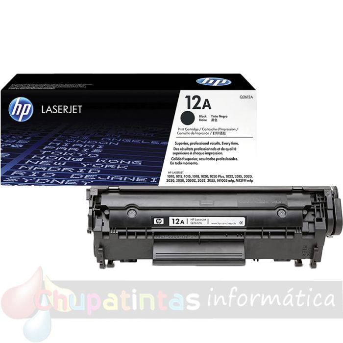HP Q2612A Negro Cartucho de Tóner Original - 12A-2