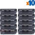 HP Q2612X Negro Pack de 10 Cartuchos de Tóner Genéricos - Reemplaza 12X
