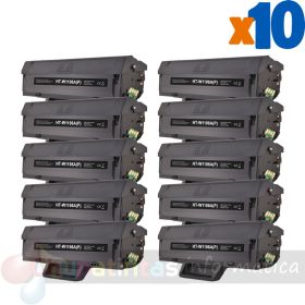 HP W1106A Negro Pack de 10 Cartuchos de Tóner Genéricos - Reemplaza 106A