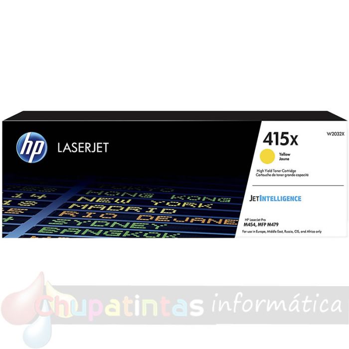 HP W2032X Amarillo Cartucho de Tóner Original - 415X