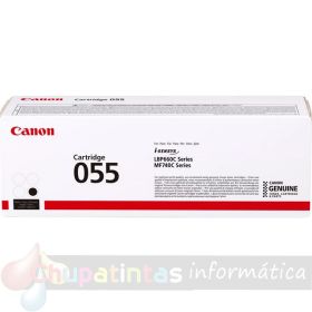 Canon 055 Negro Cartucho de Tóner Original - 3016C002-1