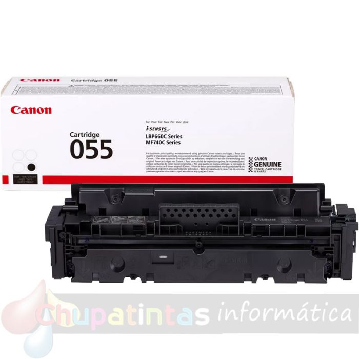 Canon 055 Negro Cartucho de Tóner Original - 3016C002-2