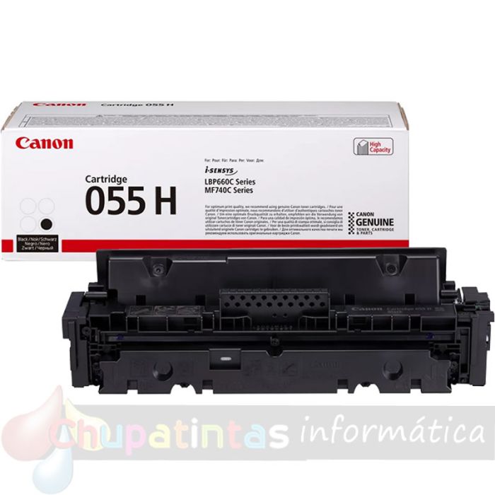 Canon 055H Negro Cartucho de Tóner Original - 3020C002-2