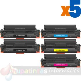 Canon 055H Pack de 5 Cartuchos de Tóner Genéricos