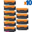 HP 117A Pack de 10 Cartuchos de Toner Genericos: W2070A+W2071A+W2072A+W2073A