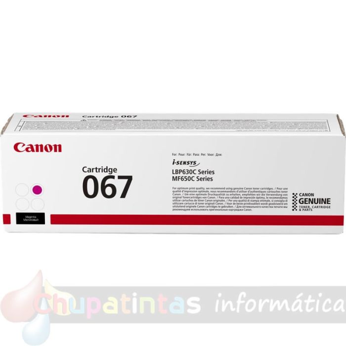 Canon 067 Magenta Cartucho de Tóner Original - 5100C002