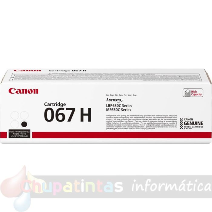 Canon 067H Negro Cartucho de Tóner Original - 5106C002