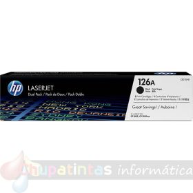 HP CE310A Negro Cartucho de Tóner Original - 126A