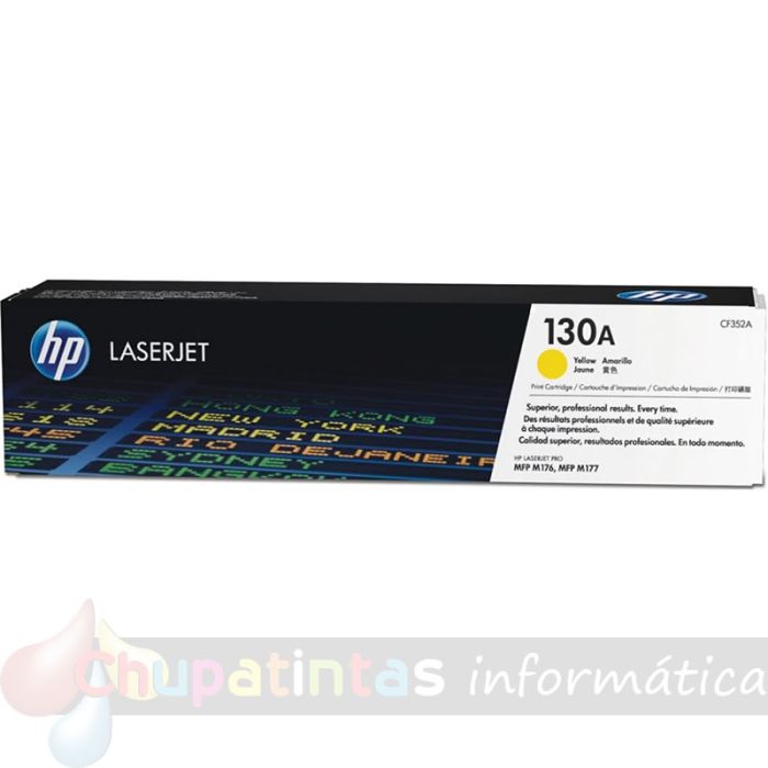 HP CF352A Amarillo Cartucho de Tóner Original - 130A