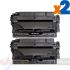 HP CF214A Negro Pack de 2 Cartuchos de Tóner Genéricos - Reemplaza 14A