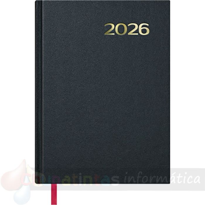 Dohe Sintex Agenda Anual - Día Página - Viernes, Sábado y Domingo misma Página - Tamaño 14x20cm - Color Negro-1