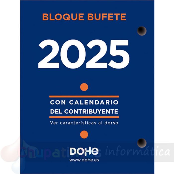 Dohe Bloque Bufete Anual - 2 Perforaciones - Calendario Contribuyente - Planning Mensual - 640 Páginas-1