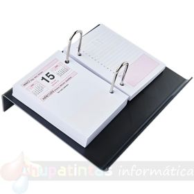Dohe Portacalendario de Mesa - Para Bloque Bufete - Fabricado en Plástico - Color Negro-3