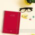 Dohe Denver Agenda Anual - Día Página - Cierre con Goma Elástica - Tamaño 15x21cm - Color Rojo - Mejor Precio