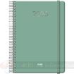 Dohe Denver Agenda Anual - Dia Pagina - Sabado y Domingo misma Pagina - Cierre con Goma Elastica - Tamaño 15x21cm - Color Verde