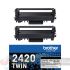 Brother TN2420 Negro Pack de 2 Cartuchos de Tóner Originales - TN2420TWIN