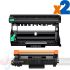 Brother TN2510 Tóner + DR2510 Tambor en Genérico Pack de 2 Cartuchos de Toner Genéricos