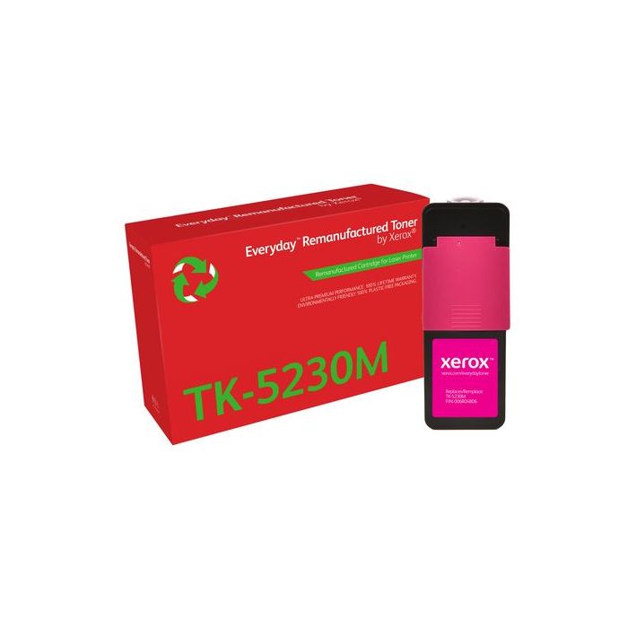 Xerox Everyday Kyocera TK5220/TK5230 Magenta Cartucho de Toner Remanufacturado - Reemplaza 1T02R9BNL1/1T02R9BNL0/TK5220M/TK5230M