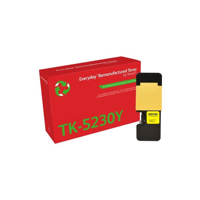 Xerox Everyday Kyocera TK5220/TK5230 Amarillo Cartucho de Toner Remanufacturado - Reemplaza 1T02R9ANL1/1T02R9ANL0/TK5220Y/TK5230Y