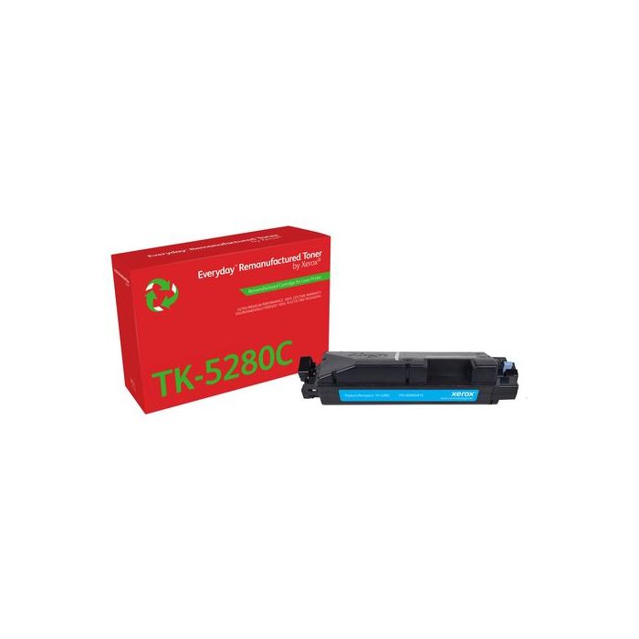 Xerox Everyday Kyocera TK5280 Cyan Cartucho de Toner Remanufacturado - Reemplaza 1T02TWCNL0/TK5280C