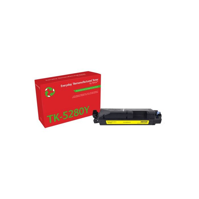 Xerox Everyday Kyocera TK5280 Amarillo Cartucho de Toner Remanufacturado - Reemplaza 1T02TWANL0/TK5280Y