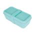Milan Coleccion 460 Fiambrera Rectangular 0.75L - Apta para Microondas, Lavavajillas y Congelador - Libre de BPA - Divisor Interior Movil - Medidas 20x10x7,5cm - Color Verde