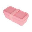 Milan Coleccion 460 Fiambrera Rectangular 0.75L - Apta para Microondas, Lavavajillas y Congelador - Libre de BPA - Divisor Interior Movil - Medidas 20x10x7,5cm - Color Rosa