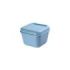 Milan Coleccion 430 Fiambrera Cuadrada 0.33L - Apta para Microondas, Lavavajillas y Congelador - Libre de BPA - Medidas 10x10x7,5cm - Color Azul