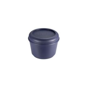 Milan Coleccion 430 Fiambrera Redonda 0.25L - Apta para Microondas, Lavavajillas y Congelador - Libre de BPA - Medidas 10 Ã˜ x 7cm - Color Azul