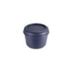 Milan Coleccion 430 Fiambrera Redonda 0.25L - Apta para Microondas, Lavavajillas y Congelador - Libre de BPA - Medidas 10 Ã˜ x 7cm - Color Azul