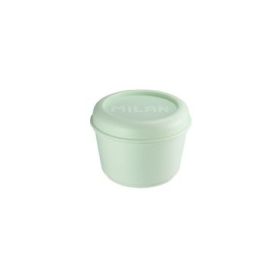 Milan Coleccion 430 Fiambrera Redonda 0.25L - Apta para Microondas, Lavavajillas y Congelador - Libre de BPA - Medidas 10 Ã˜ x 7cm - Color Verde