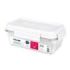 Milan Coleccion Nata 624 Fiambrera Hermetica de Tritan Rectangular 1.2L - Apta para Microondas, Lavavajillas y Congelador - Libre de BPA - Medidas 23x12,5x9,2cm - Color Transparente/Blanco