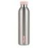 Milan Serie Silver Botella Isotermica 0.59L - Doble Pared de Acero Inoxidable - Liquidos Calientes hasta 12h, Frios hasta 24h - Color Plata/Rosa