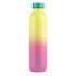 Milan Serie Sunset Botella Isotermica 0.59L - Doble Pared de Acero Inoxidable - Liquidos Calientes hasta 12h, Frios hasta 24h - Color Rosa/Amarillo