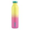 Milan Serie Sunset Botella Isotermica 0.59L - Doble Pared de Acero Inoxidable - Liquidos Calientes hasta 12h, Frios hasta 24h - Color Rosa/Amarillo