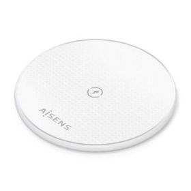 Aisens Cargador Inalambrico 15W - USB-C - Protocolo Qi - Proteccion Contra Sobretension, Sobretemperatura y sobrecorriente - Color Blanco