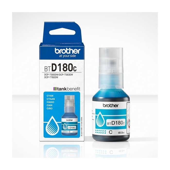 Brother BTD180C Cyan Botella de Tinta Original - BTD180C