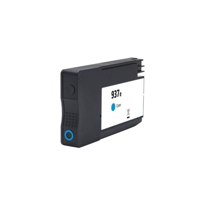 HP 937e XL Cyan Cartucho de Tinta Pigmentada Generico - Reemplaza 4S6W6NE/4S6W2NE (Chip reforzado contra actualizaciones)