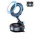 XO C169 Soporte Magnetico de Coche para Smartphones - Fijacion por Vacio - Rotacion 360º - Brazo Extensible - Multisuperficie - Boton de Liberacion  - Aro Metalico Incluido - Color Negro