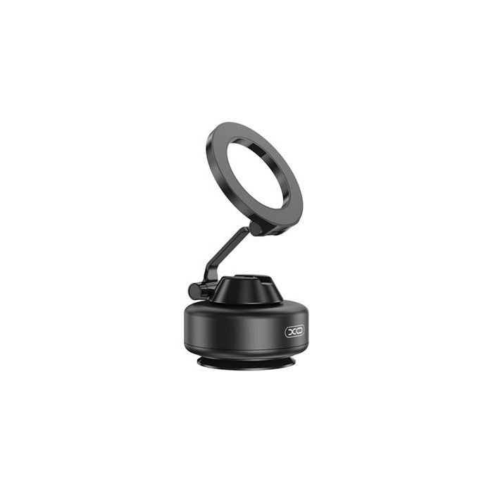 XO C172 Soporte Magnetico de Coche para Smartphones - Bomba de Vacio - Rotacion 360º - Bateria 130mah - Color Negro