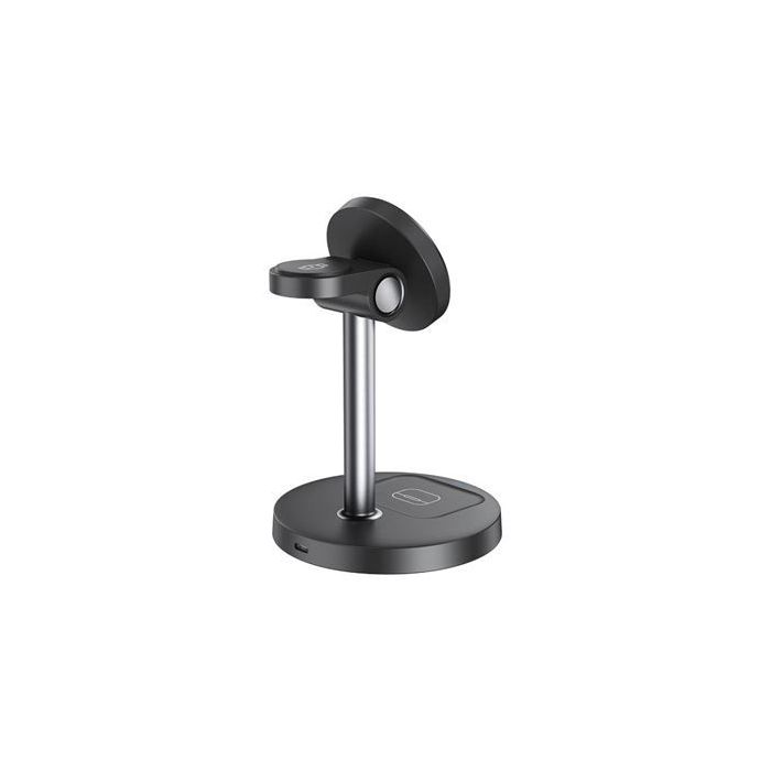 XO CX038 Cargador Inalambrico Magnetico Rapido - 15W - Sujecion Magnetica - Color Negro