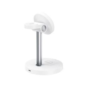 XO CX038 Cargador Inalambrico Magnetico Rapido - 15W - Sujecion Magnetica - Color Blanco