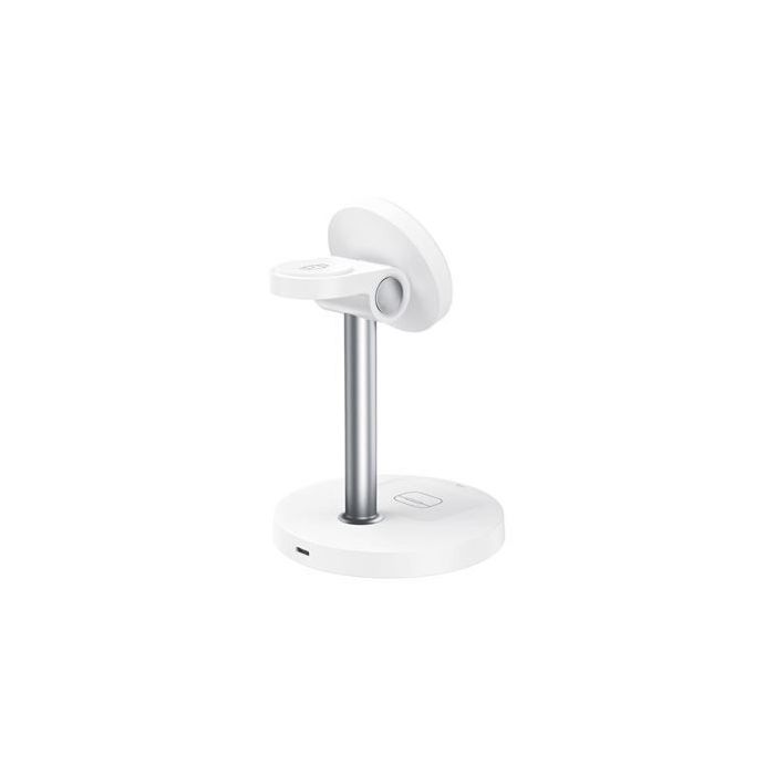 XO CX038 Cargador Inalambrico Magnetico Rapido - 15W - Sujecion Magnetica - Color Blanco
