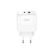 XO L138 Cargador de Pared 30W - USB-C y USB-A - Color Blanco
