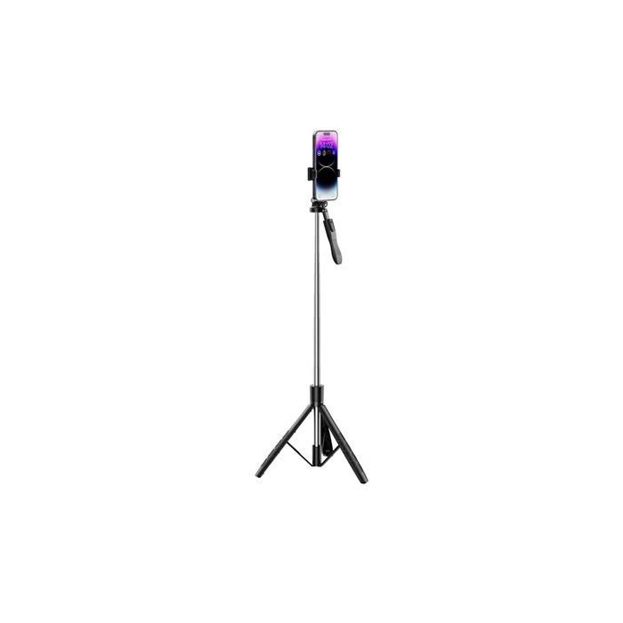 XO SS15 Tripode + Palo Selfie Bluetooth con Disparador - Altura Maxima hasta 180cm - Completamente Plegable